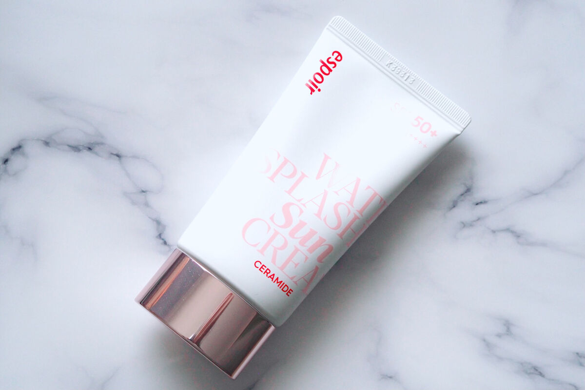 ウォータースプラッシュサンクリーム セラミド/espoir/日焼け止めクリームを使ったクチコミ（2枚目）