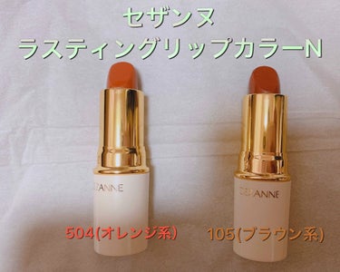 LIPSさんからいただきました！
セザンヌラスティングリップカラーNです！

すっごく良かったのでオレンジ系、ブラウン系に分けてコメントしていきたいと思います！

まずはオレンジ系（504)
本当に見た