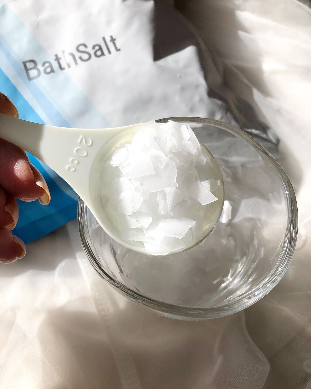 Epsom Salt (エプソムソルト) 国産(岡山県産)/EARTH CONSCIOUS (アースコンシャス)/無機塩系入浴剤を使ったクチコミ（3枚目）