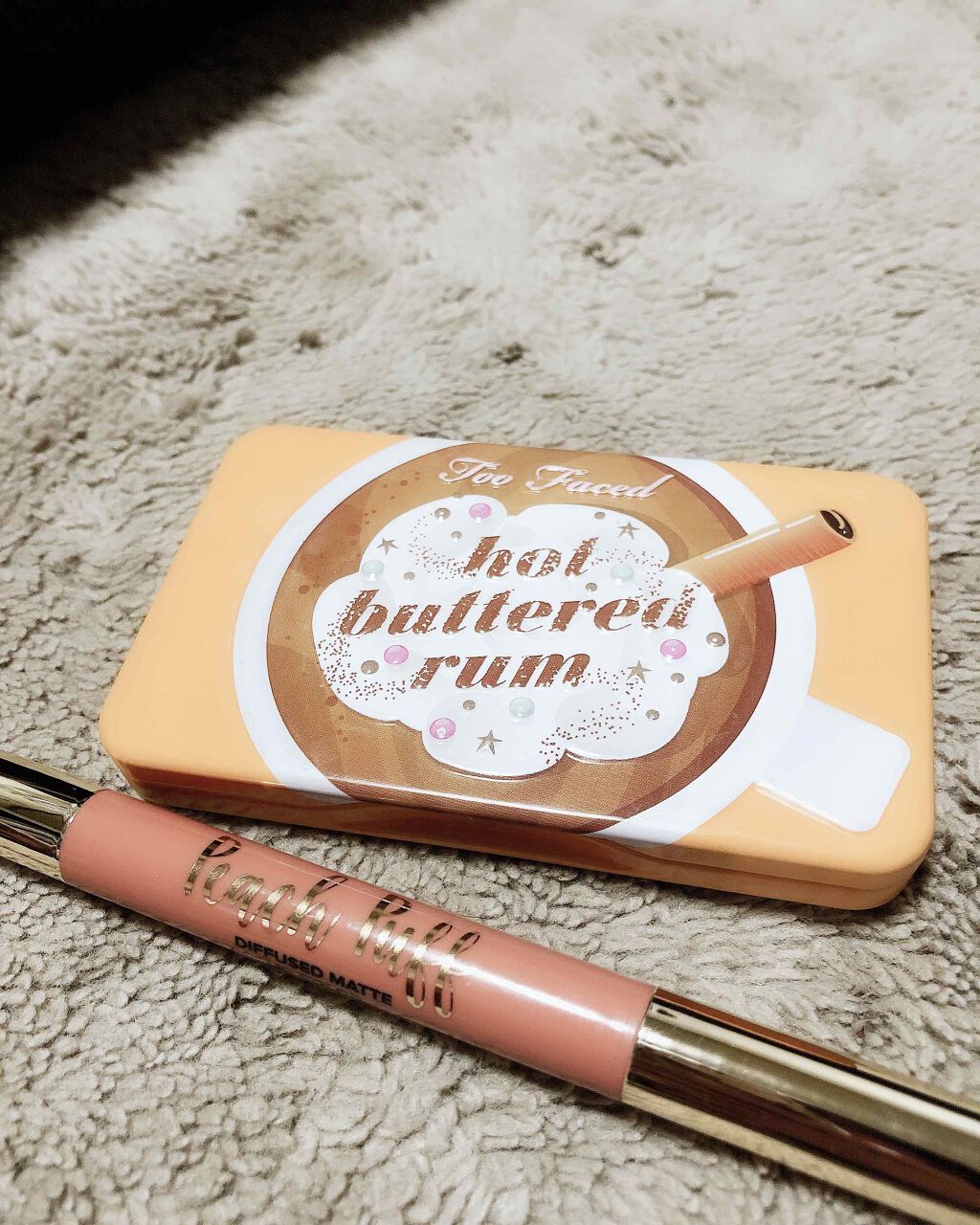 ピーチパフ ロングウェアリング マット リップカラー /Too Faced/口紅を使ったクチコミ（2枚目）