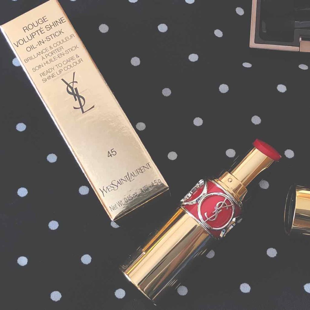 ルージュ ヴォリュプテ シャイン/YVES SAINT LAURENT BEAUTE/口紅を使ったクチコミ(1枚目)