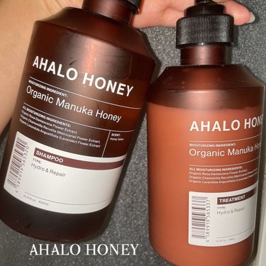 AHALO HONEY ハイドロ＆リペア ジェントル ヘアシャンプー／トリートメントのクチコミ「カラーで傷んで毛先がパサパサ
になってしまって、、なにかいい
シャンプーないかな？と探してると.....」（1枚目）