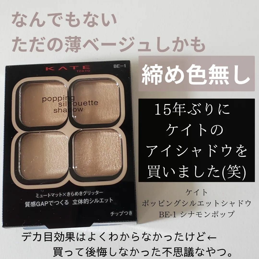 ケイト ポッピングシルエットシャドウ/KATE/アイシャドウパレットを使ったクチコミ(1枚目)