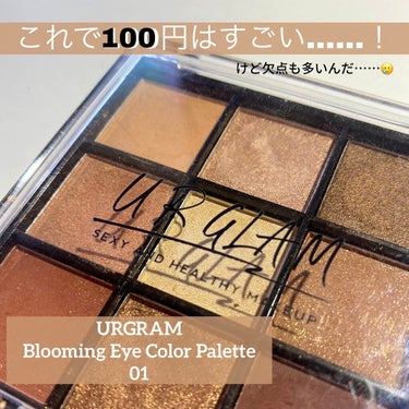 UR GLAM　BLOOMING EYE COLOR PALETTE/U R GLAM/パウダーアイシャドウを使ったクチコミ（1枚目）