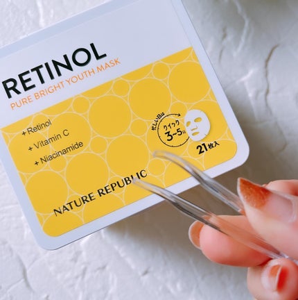 キューブマスク レチノール/ネイチャーリパブリック/シートマスク・パックを使ったクチコミ(2枚目)