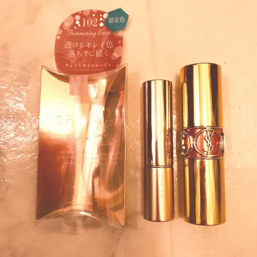 ルージュ ヴォリュプテ シャイン/YVES SAINT LAURENT BEAUTE/口紅を使ったクチコミ（1枚目）