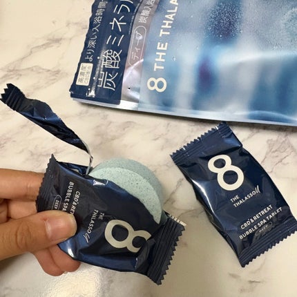 エイトザタラソ ユー CBD&リトリート バブルスパ タブレット入浴料 ディープ/エイトザタラソ/炭酸系入浴剤を使ったクチコミ(4枚目)