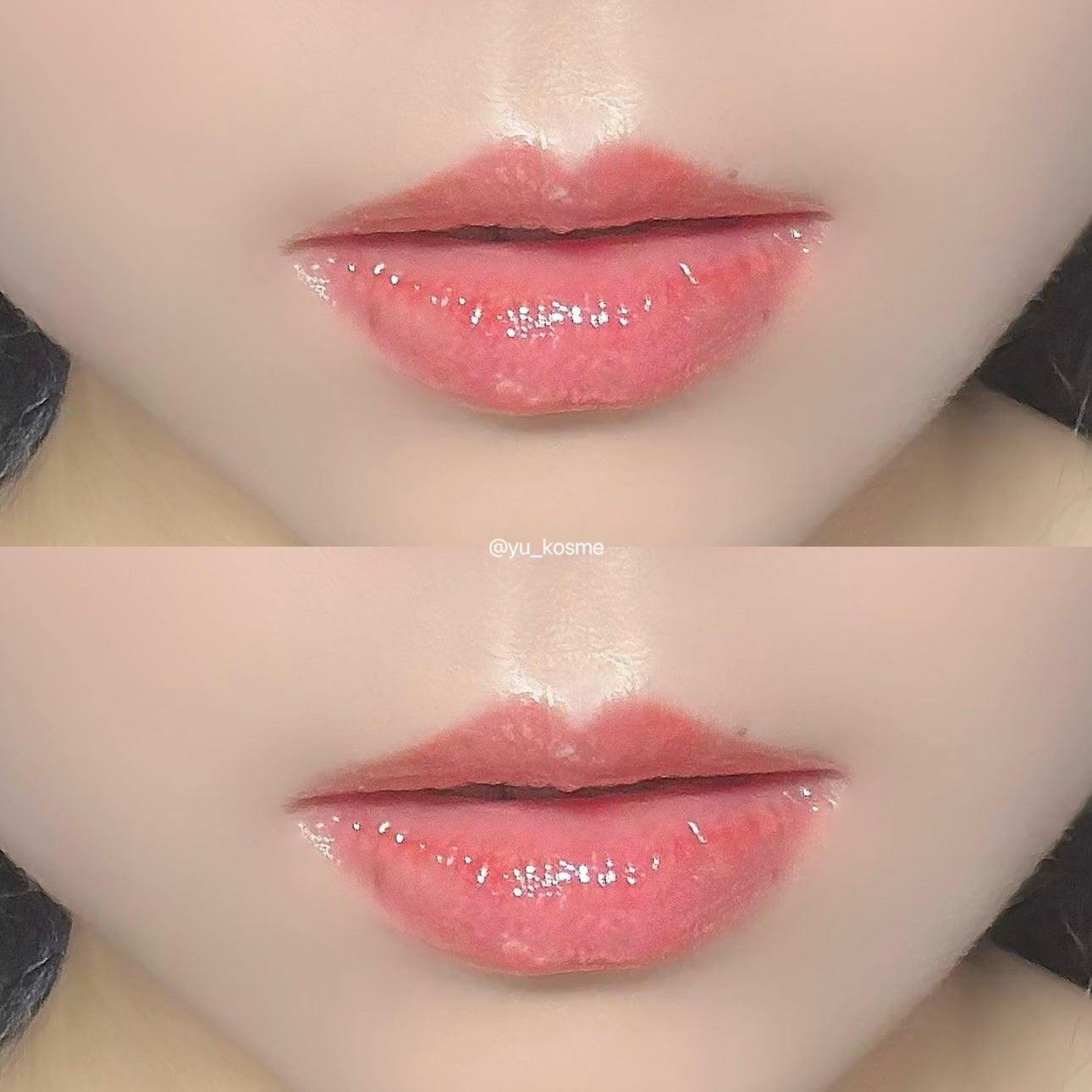 グラスティングカラーグロス/rom&nd/リップグロスを使ったクチコミ(4枚目)