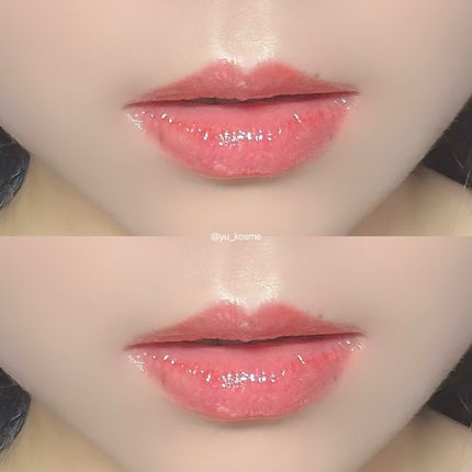 グラスティングカラーグロス/rom&nd/リップグロスを使ったクチコミ(4枚目)