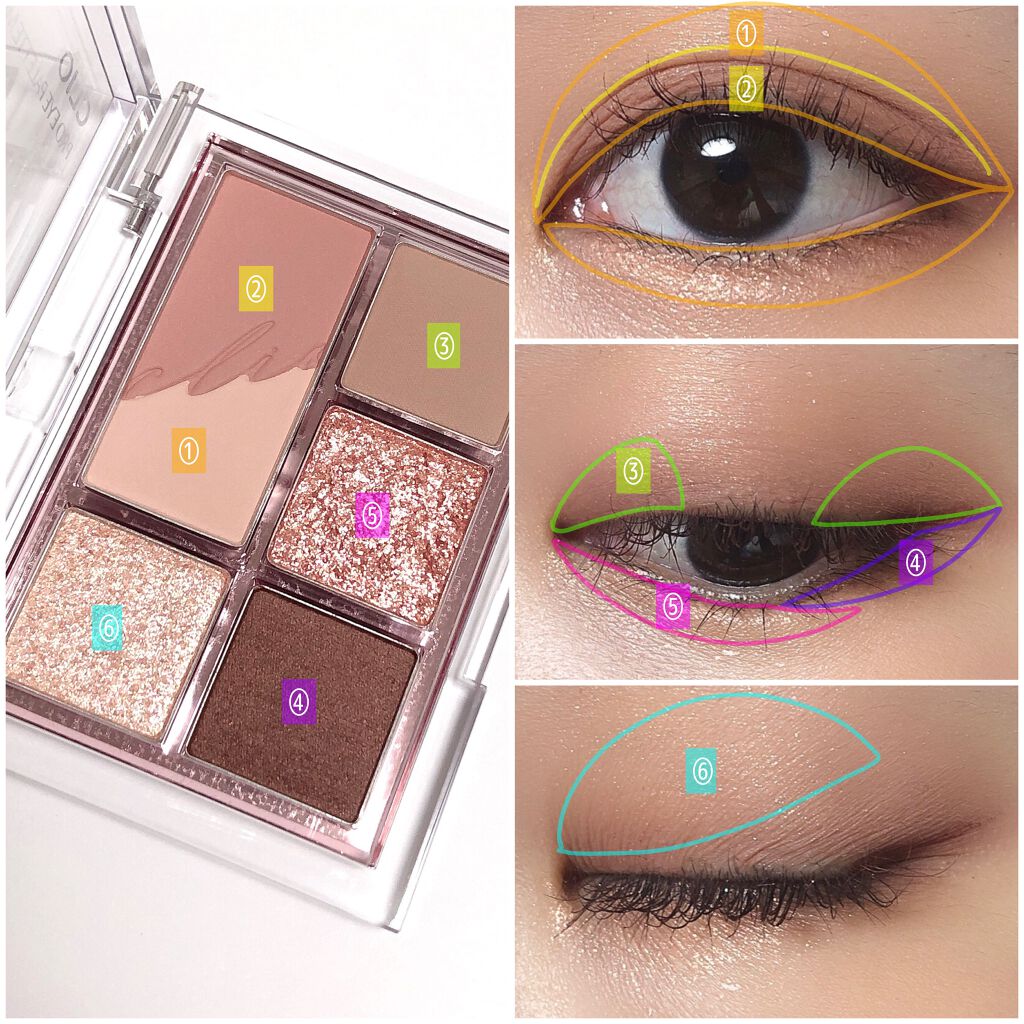 プロ アイパレット ミニ/CLIO/アイシャドウパレットを使ったクチコミ(5枚目)