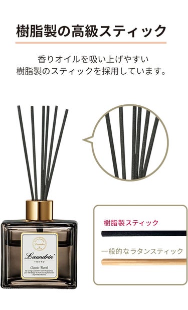 ルームディフューザー クラシックフローラルの香り 本体80ml/ランドリン/ルームフレグランスの画像