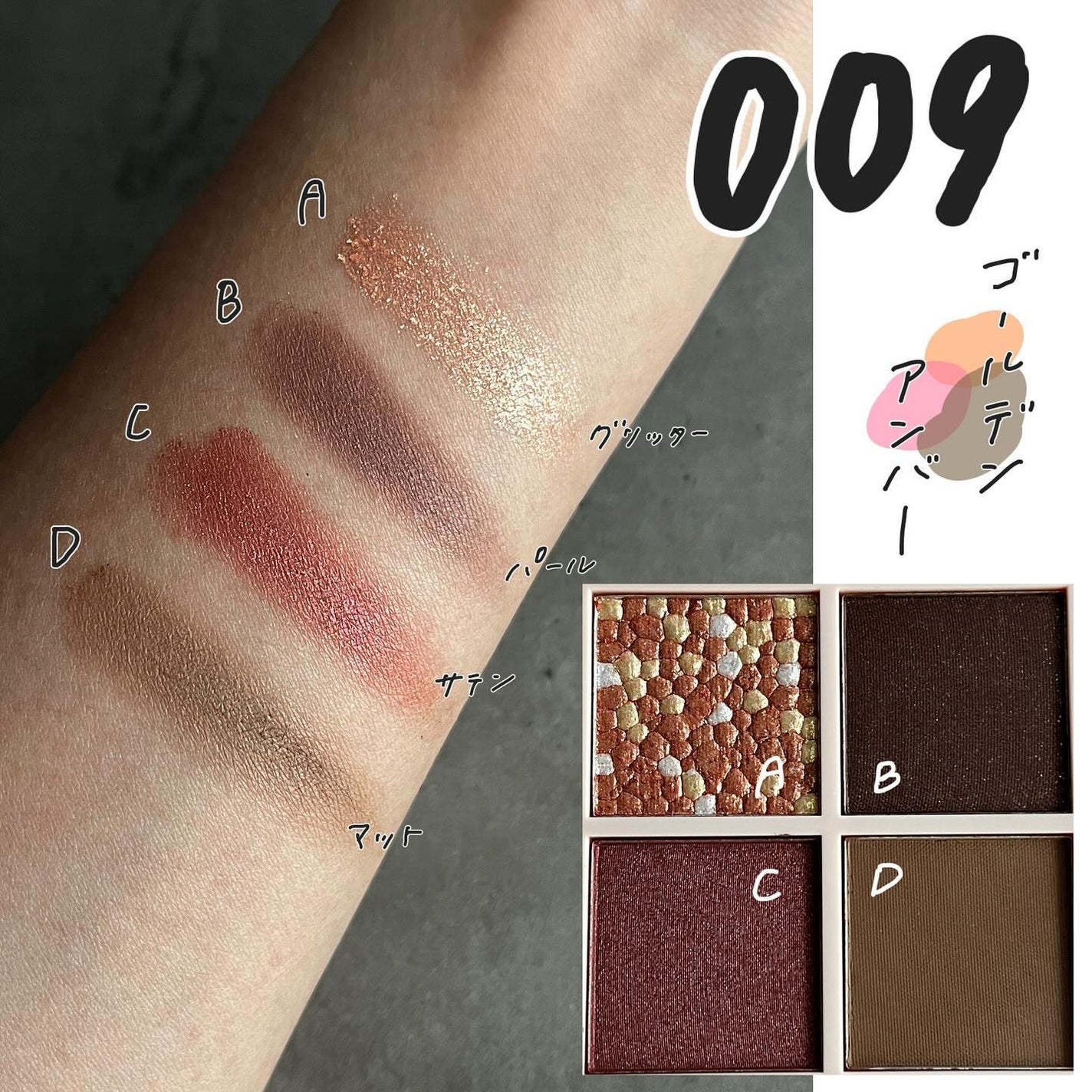 レブロン ダズル アイシャドウ クアッド/REVLON/アイシャドウパレットを使ったクチコミ(2枚目)