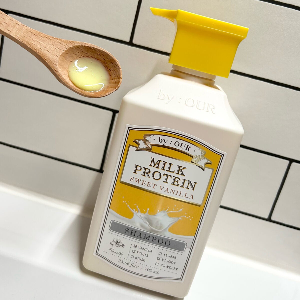 ミルクプロテイン ボディクレンザー スイートバニラ/by : OUR/ボディソープを使ったクチコミ(2枚目)