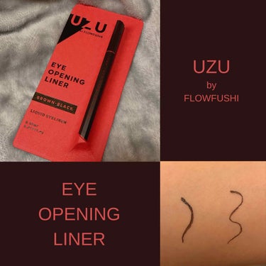 EYE OPENING LINER/UZU BY FLOWFUSHI/リキッドアイライナーを使ったクチコミ（1枚目）