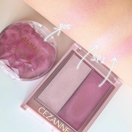 クリームチーク(パールタイプ)/キャンメイク/ジェル・クリームチークを使ったクチコミ(4枚目)