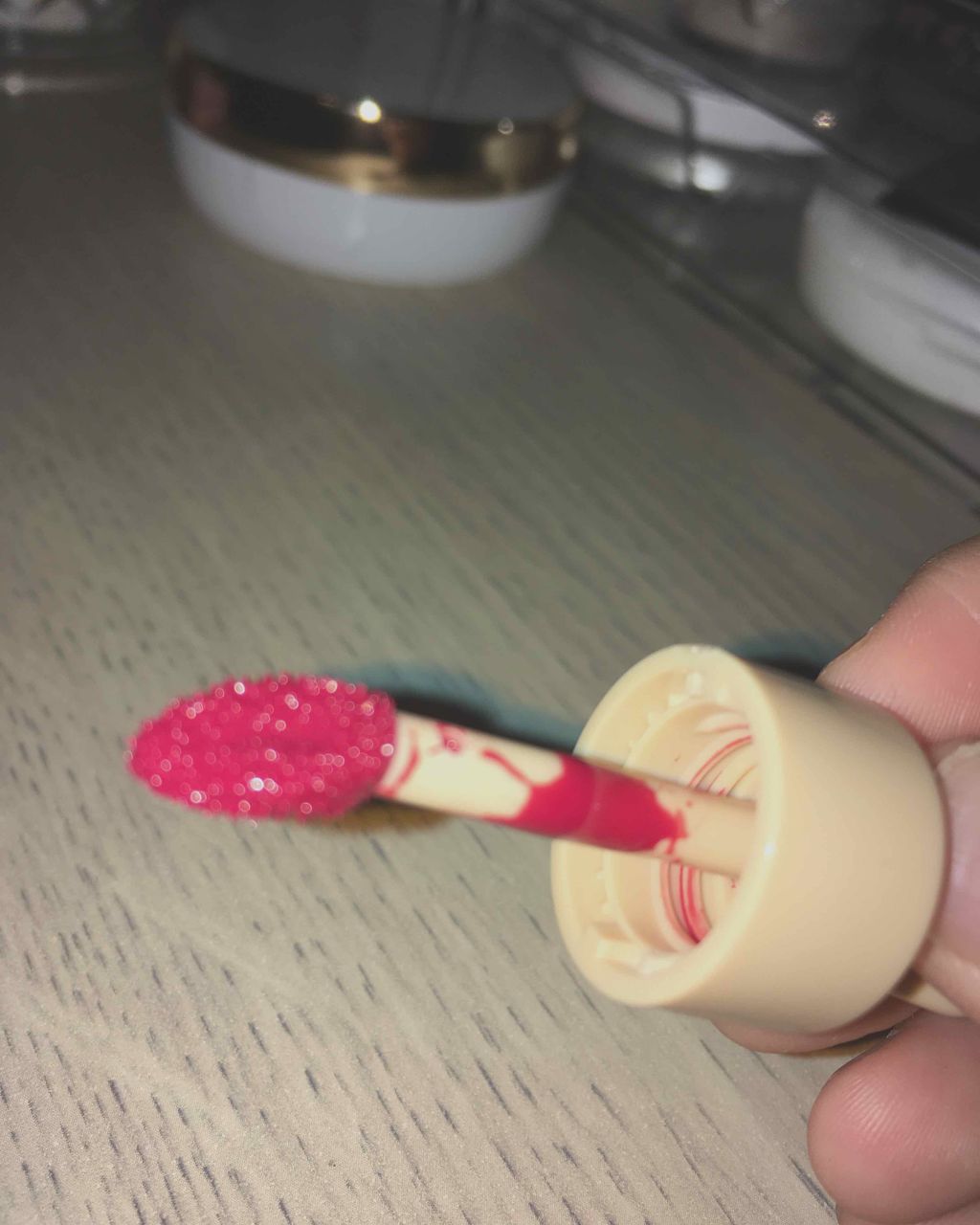 ディアダーリン ウォータージェルティント (アイスティント)/ETUDE/口紅を使ったクチコミ(3枚目)