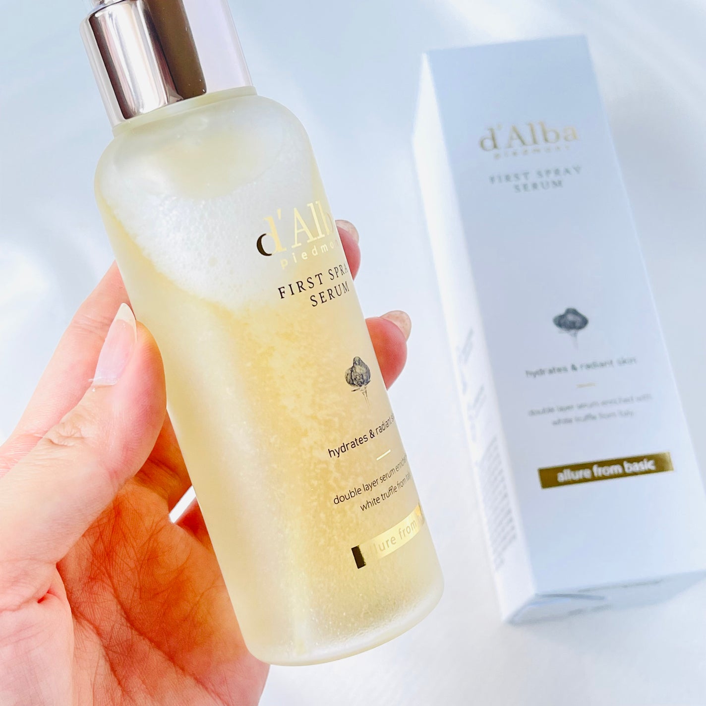 ダルバ ホワイトトリュフファーストスプレーセラム/ダルバ/ミスト状化粧水を使ったクチコミ(4枚目)