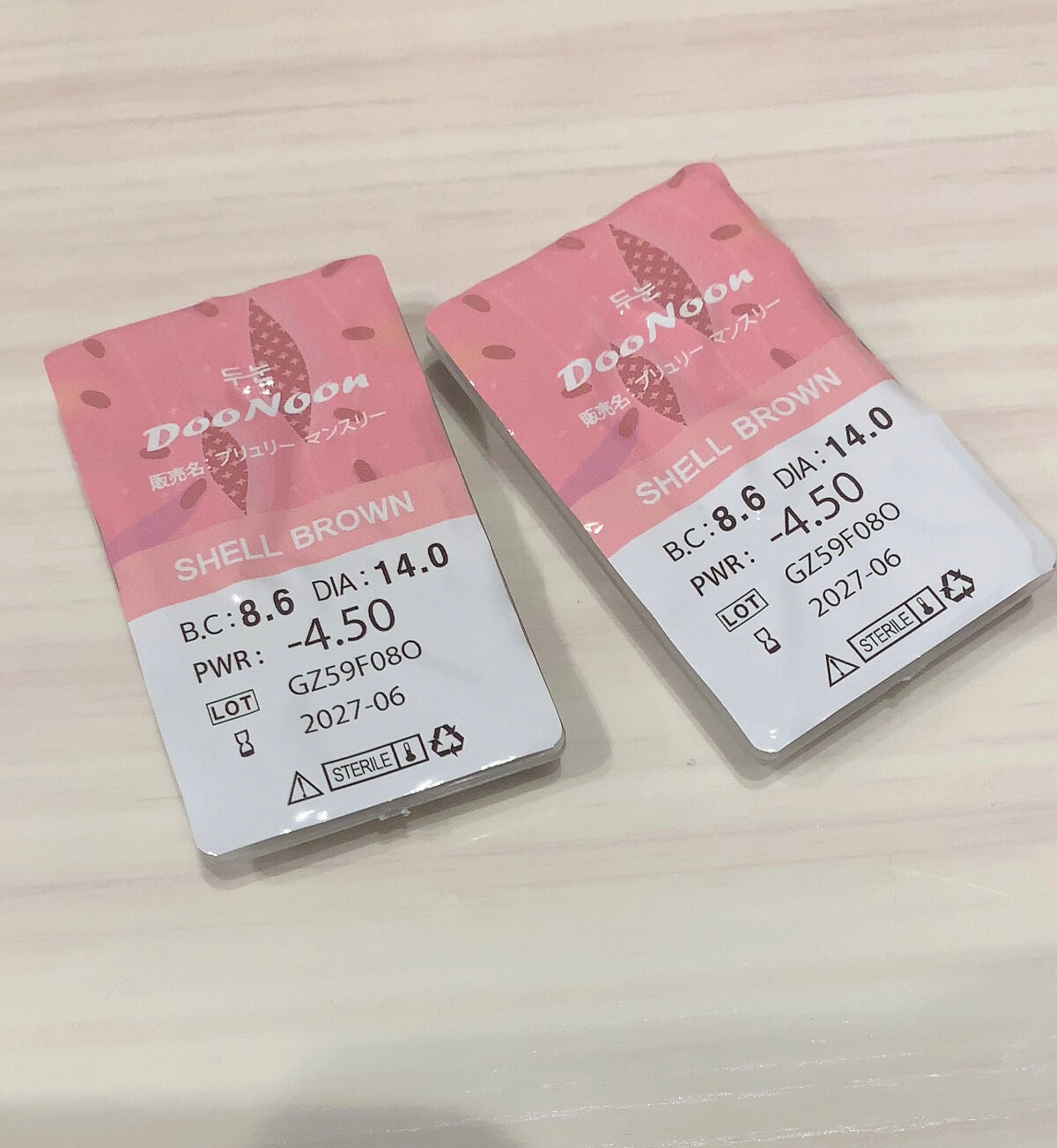 JINJU SHELL/G&G DooNoon 둔눈/カラーコンタクトレンズを使ったクチコミ(2枚目)