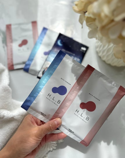 H.L.Bバスパウダー おやすみ前の新習慣 /H.L.B/炭酸系入浴剤を使ったクチコミ(2枚目)