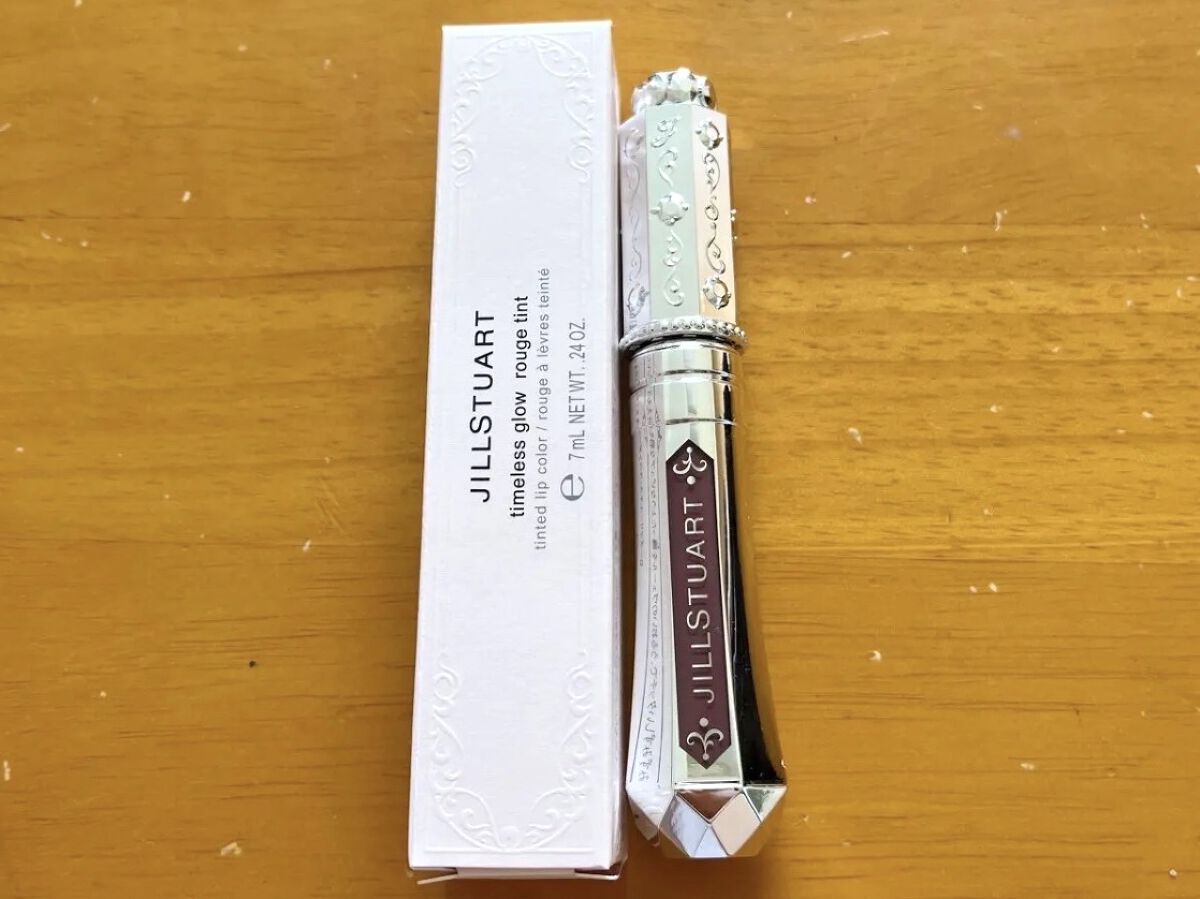 ジルスチュアート タイムレスグロウ ルージュティント 101（限定）tea chocolate /JILL STUART/リップティントを使ったクチコミ（2枚目）