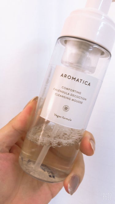 AROMATICA カレンデュラクレンジングムースのクチコミ「アロマティカの泡洗顔が、もうすごく良くて肌荒れに悩む人にとりあえず使って欲しい逸品でした！

.....」（2枚目）