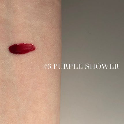グラスティングウォーターティント 06 パープル シャワー/rom&nd/リップティントを使ったクチコミ(2枚目)