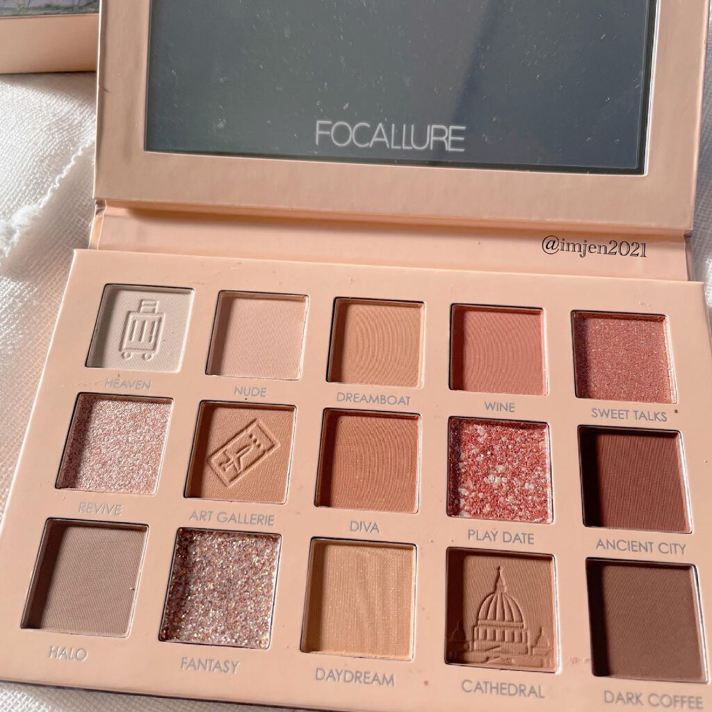 GO TRAVEL 15色アイシャドウパレット/FOCALLURE/アイシャドウパレットを使ったクチコミ(3枚目)