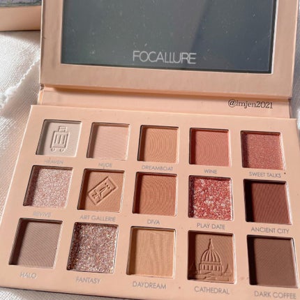 GO TRAVEL 15色アイシャドウパレット/FOCALLURE/アイシャドウパレットを使ったクチコミ(3枚目)