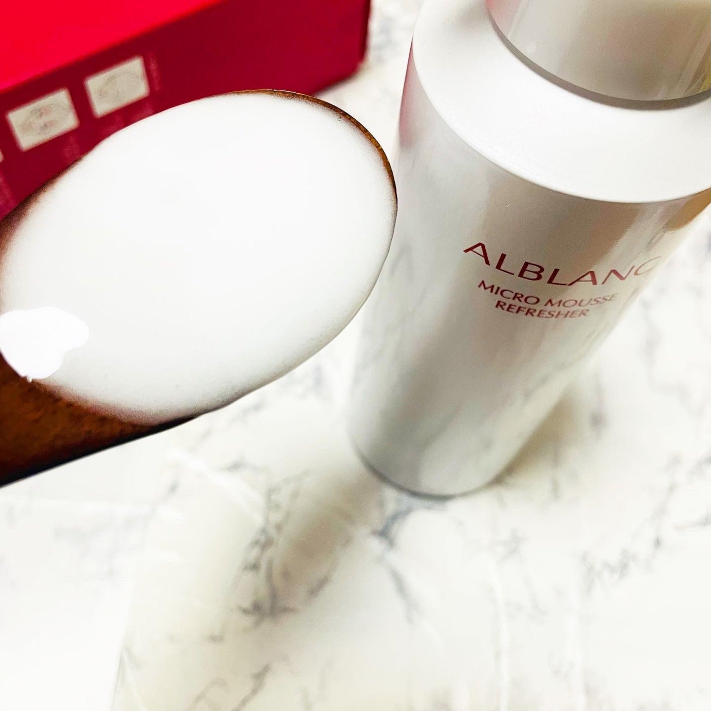 マイクロムース リフレッシャー/ALBLANC/泡洗顔を使ったクチコミ(3枚目)