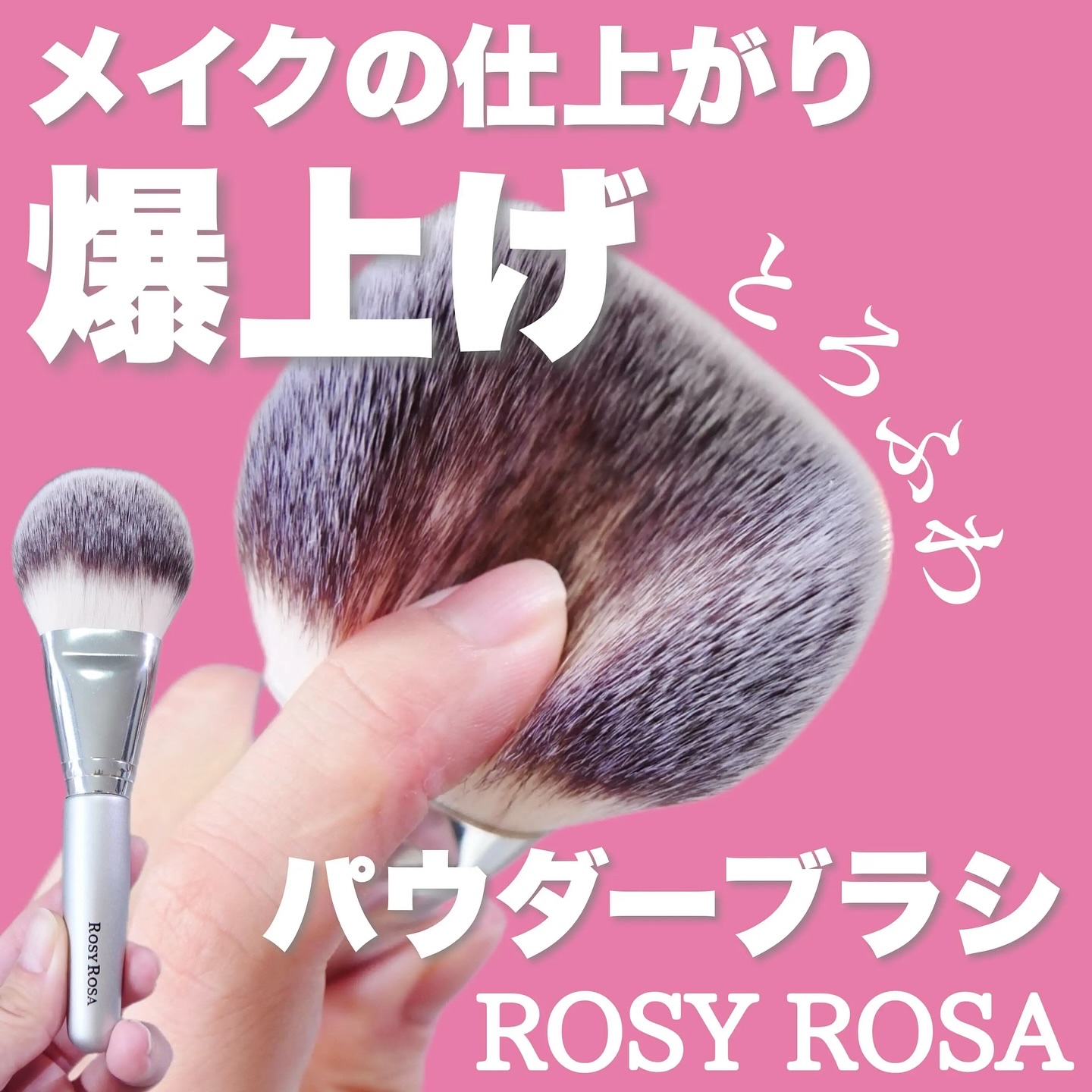 パウダーファンブラシ/ロージーローザ/メイクブラシを使ったクチコミ（1枚目）