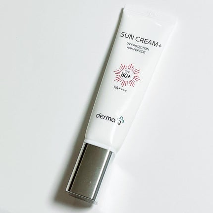 サンクリーム+/ DermaJ/日焼け止めクリームを使ったクチコミ(1枚目)