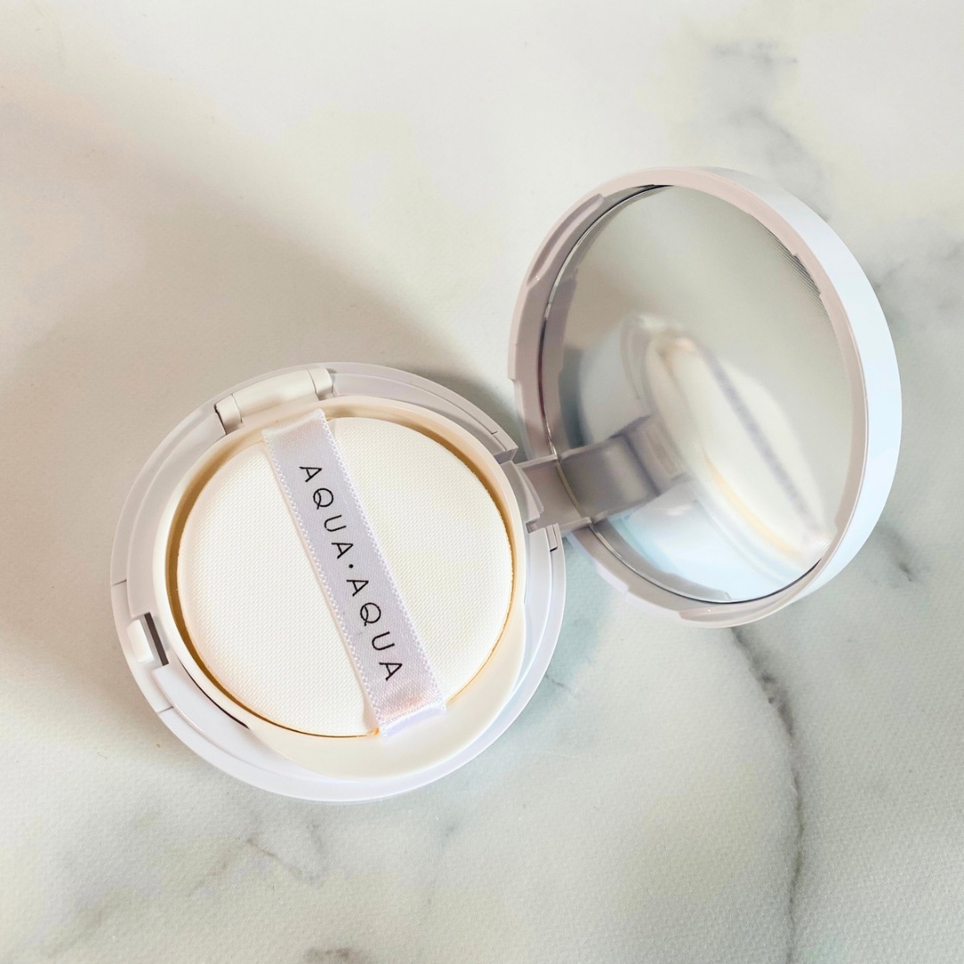 オーガニッククッションコンパクト ナチュラルベージュ【旧】/アクア・アクア/クッションファンデーションを使ったクチコミ（2枚目）