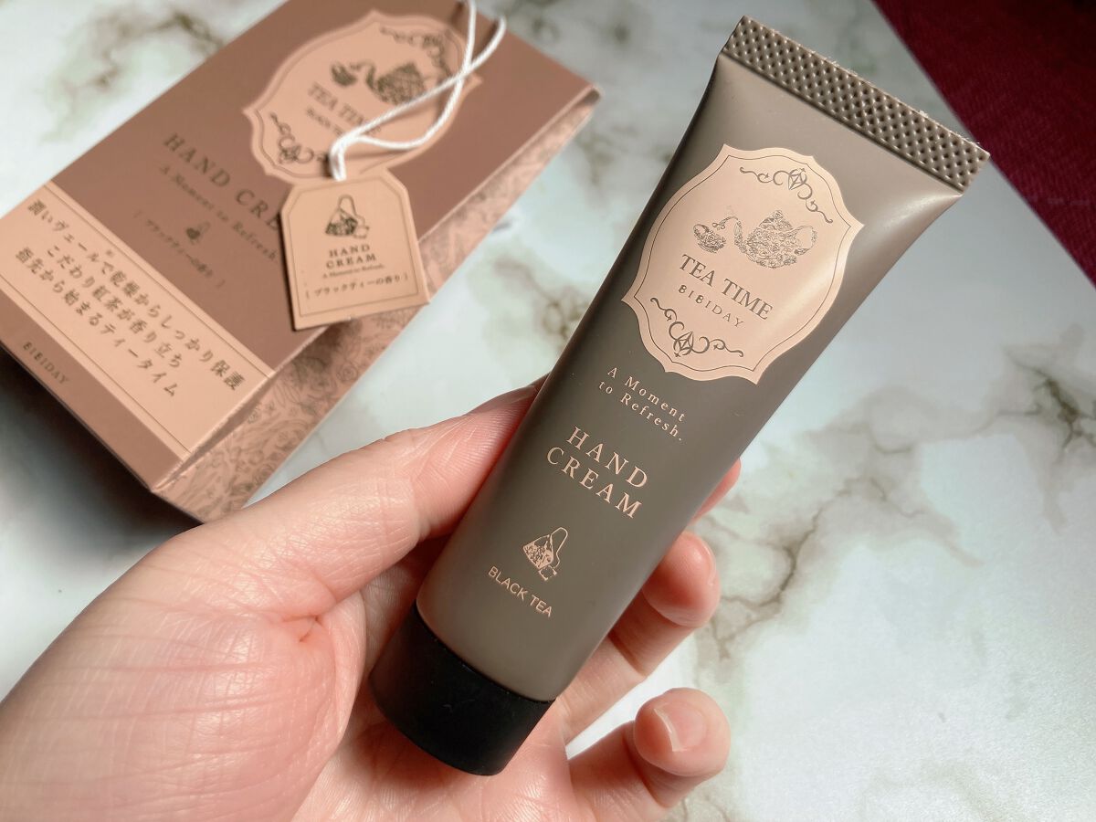 ティータイム ハンドクリーム ブラックティーの香り/BIBIDAY/ハンドクリームを使ったクチコミ（2枚目）