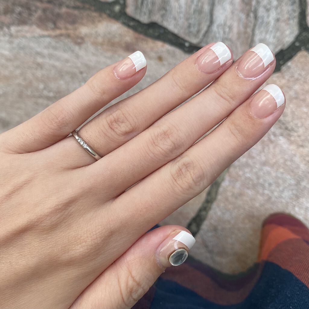 セミキュアジェルネイル（ハンド）/ohora/ネイルシールを使ったクチコミ（2枚目）