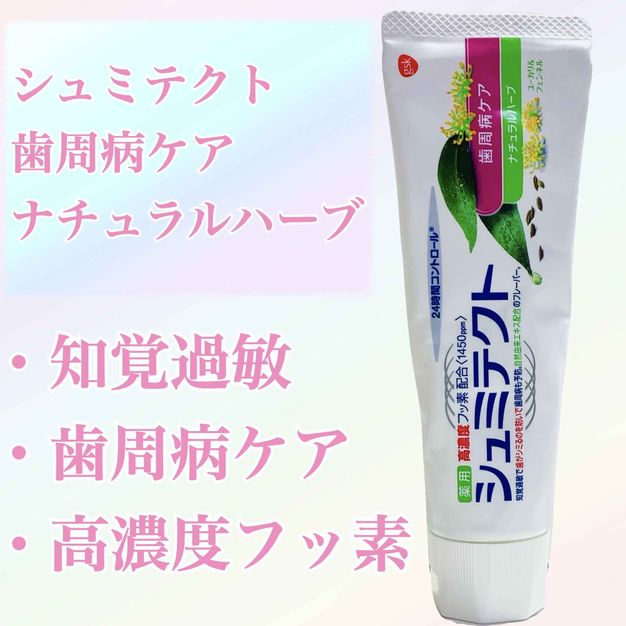 シュミテクト 歯周病ケア ナチュラルハーブ/シュミテクト/歯磨き粉を使ったクチコミ（1枚目）