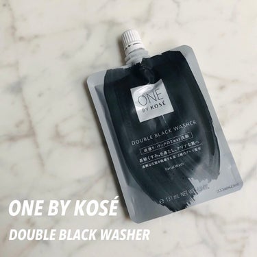 ダブル ブラック ウォッシャー/ONE BY KOSE/その他洗顔料を使ったクチコミ（1枚目）