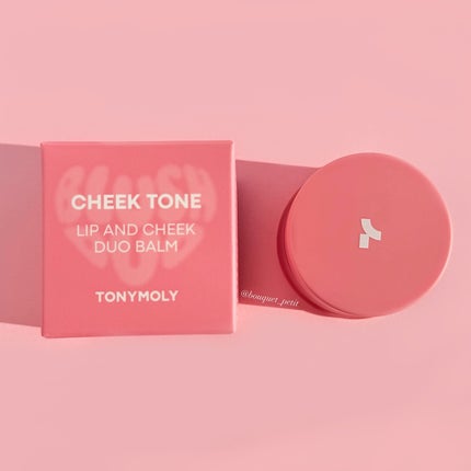 チークトーン リップ&チーク デュオバーム/TONYMOLY/口紅を使ったクチコミ(3枚目)