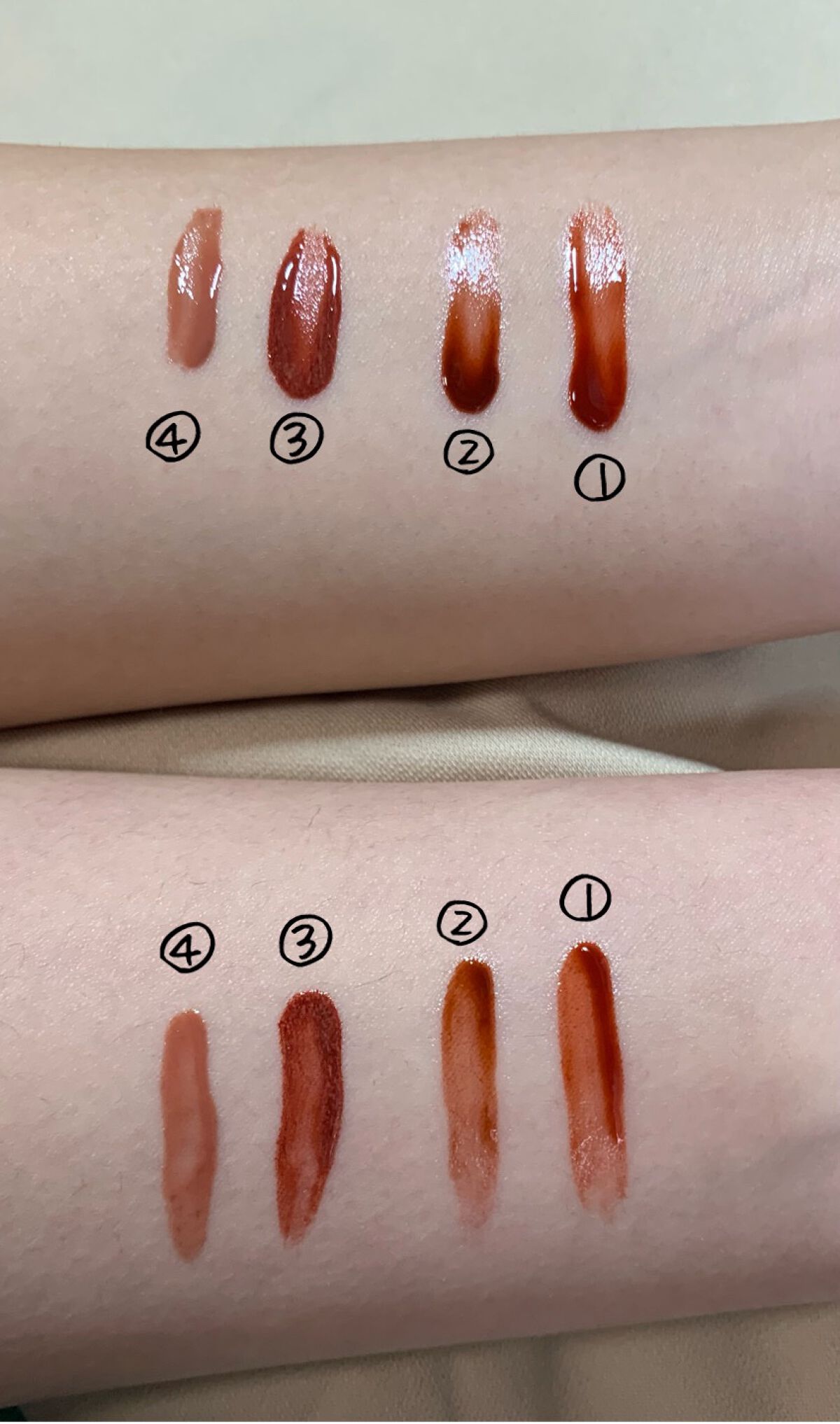 ジューシーラスティングティント/rom&nd/リップティントを使ったクチコミ（3枚目）