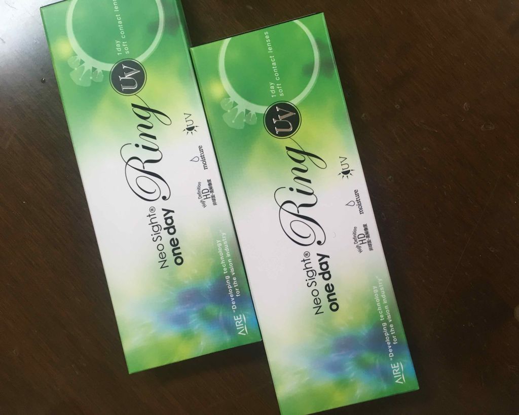 ネオサイトワンデー リングUV ブラウン/Aire/ワンデー（１DAY）カラコンを使ったクチコミ（1枚目）