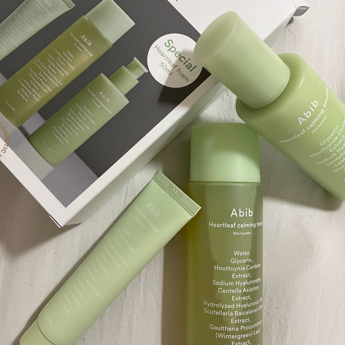 <楽天限定>ドクダミ3種セット/Abib /スキンケアキットを使ったクチコミ(1枚目)