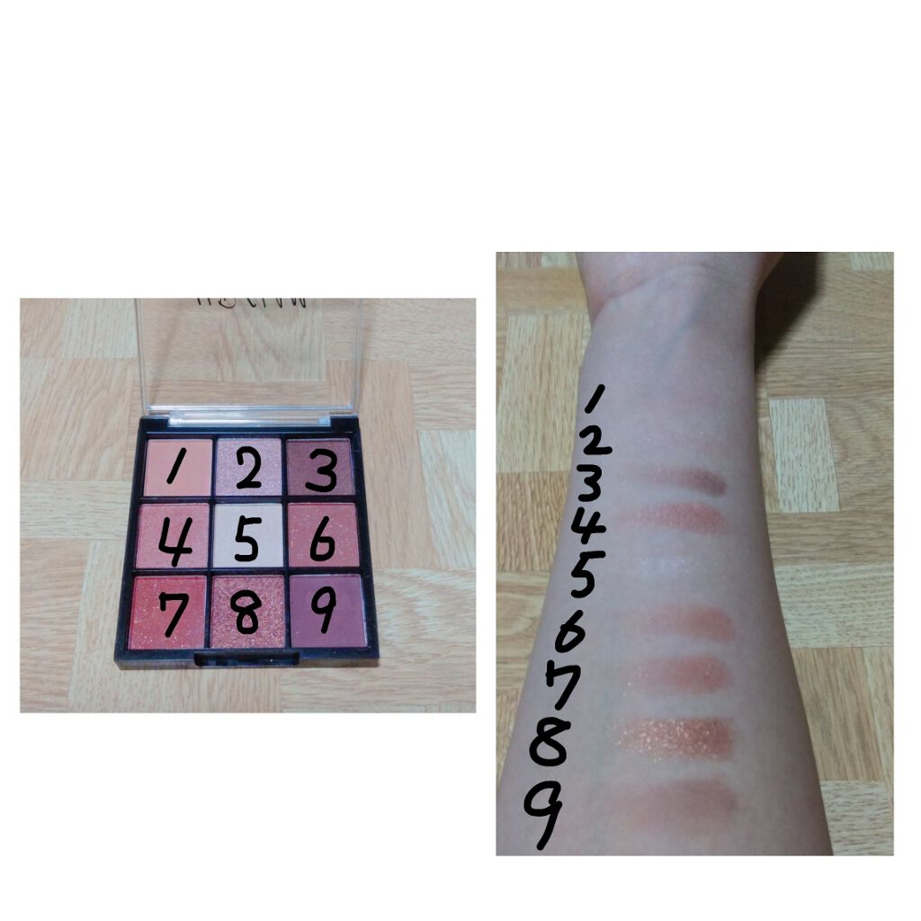 UR GLAM　BLOOMING EYE COLOR PALETTE/U R GLAM/アイシャドウパレットを使ったクチコミ（1枚目）