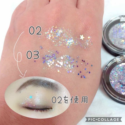 URGLAM GLITTER GEM/U R GLAM/ジェル・クリームチークを使ったクチコミ(2枚目)