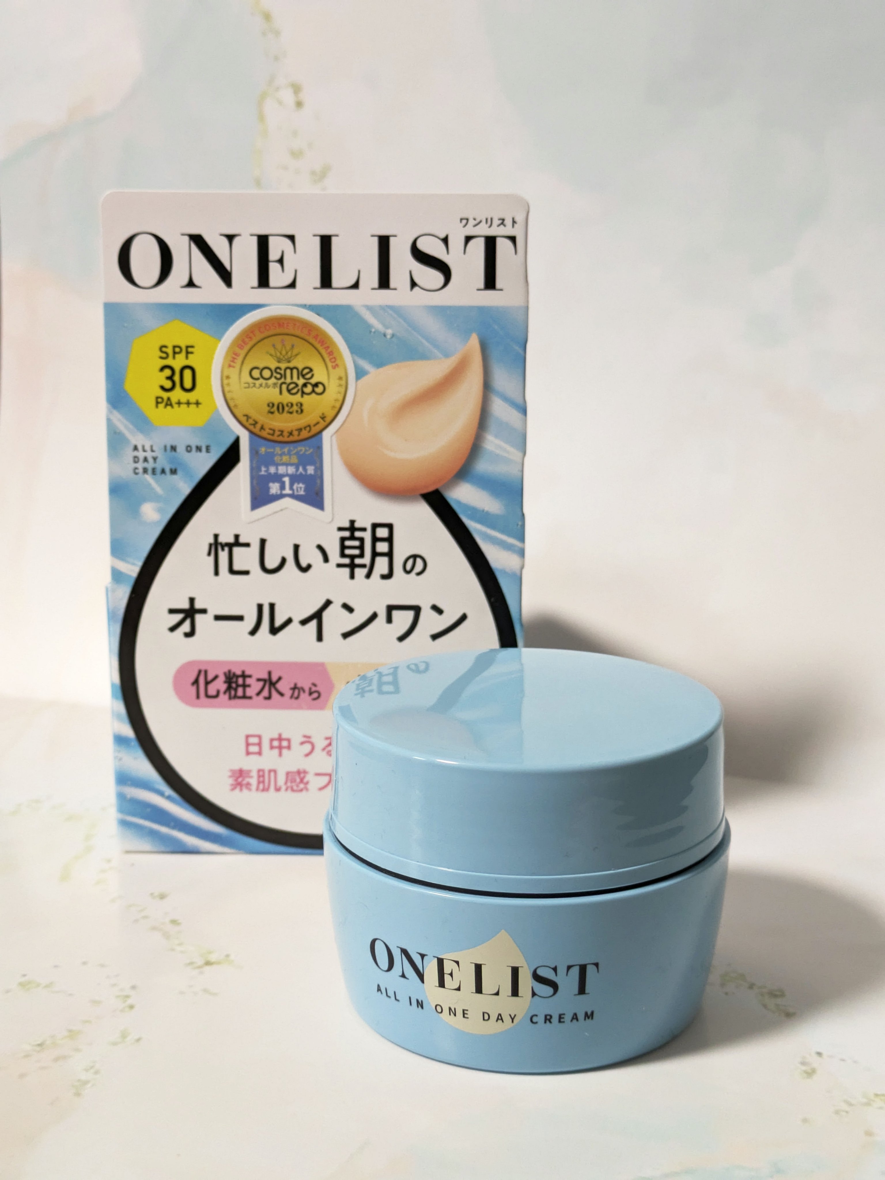 ワンリスト オールインワン デイクリーム/ナリスアップ/オールインワン化粧品を使ったクチコミ（1枚目）