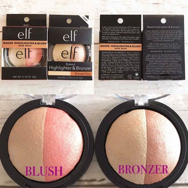 e.l.f. Cosmetics ベークドハイライター&ブロンザーのクチコミ「e.l.f(エルフ)

🔸ベイクドハイライター&ブラッシュ ローズゴールド
🔸 ベイクドハイラ.....」（2枚目）