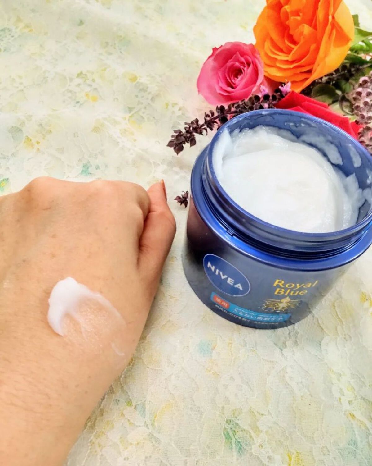 ニベア ロイヤルブルーボディクリーム うるおい密封ケア/ニベア/ボディクリームを使ったクチコミ（3枚目）