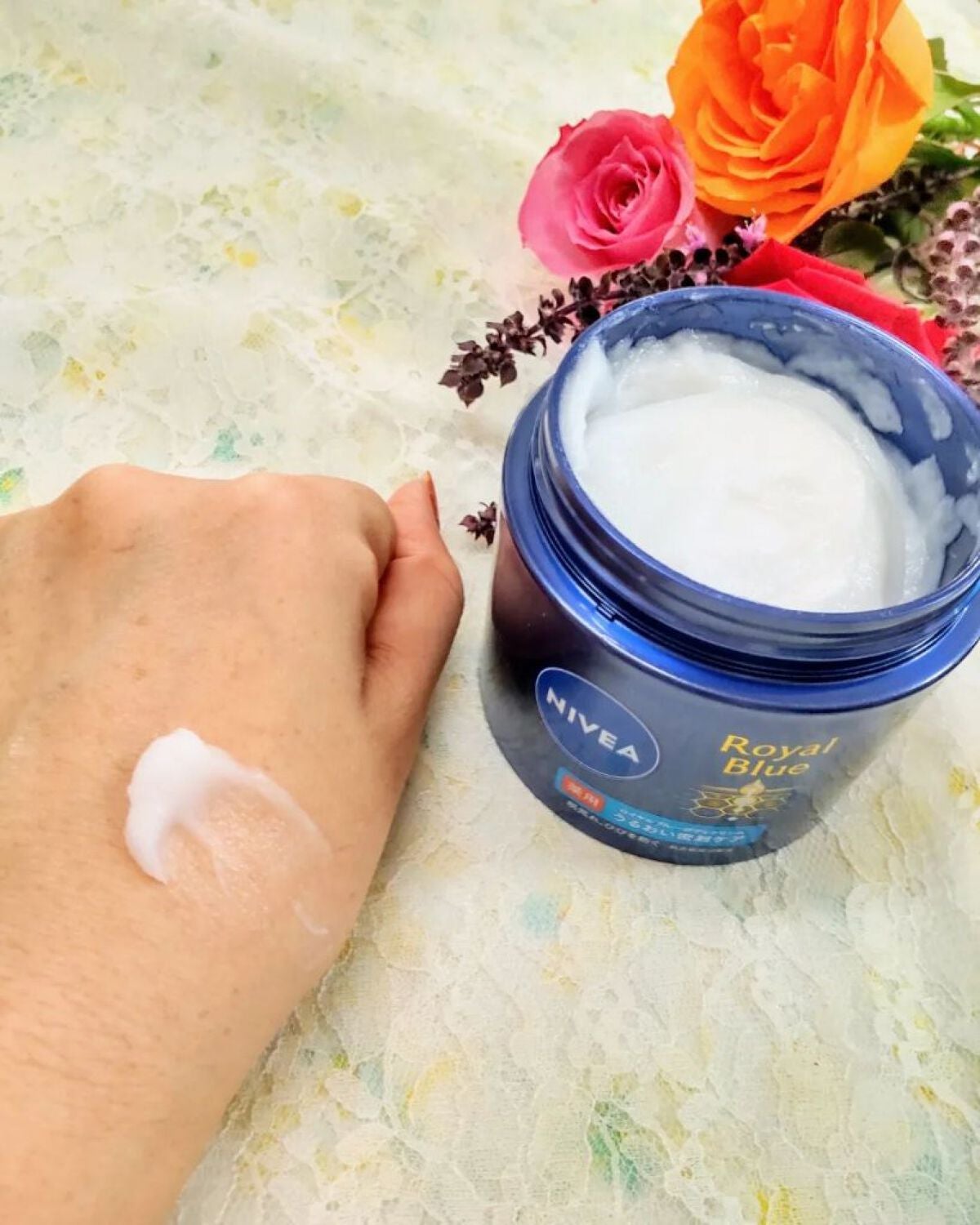 ニベア ロイヤルブルーボディクリーム うるおい密封ケア/ニベア/ボディクリームを使ったクチコミ(3枚目)