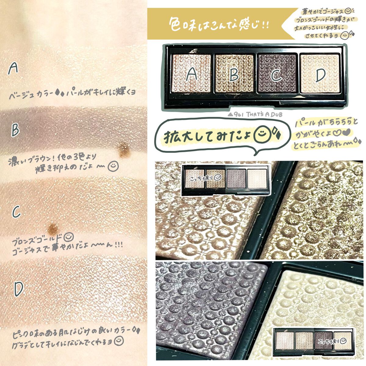 ソー フィアス！ プリズマティック パレット 961 ザッツ ア ダブ/REVLON/アイシャドウパレットを使ったクチコミ（2枚目）