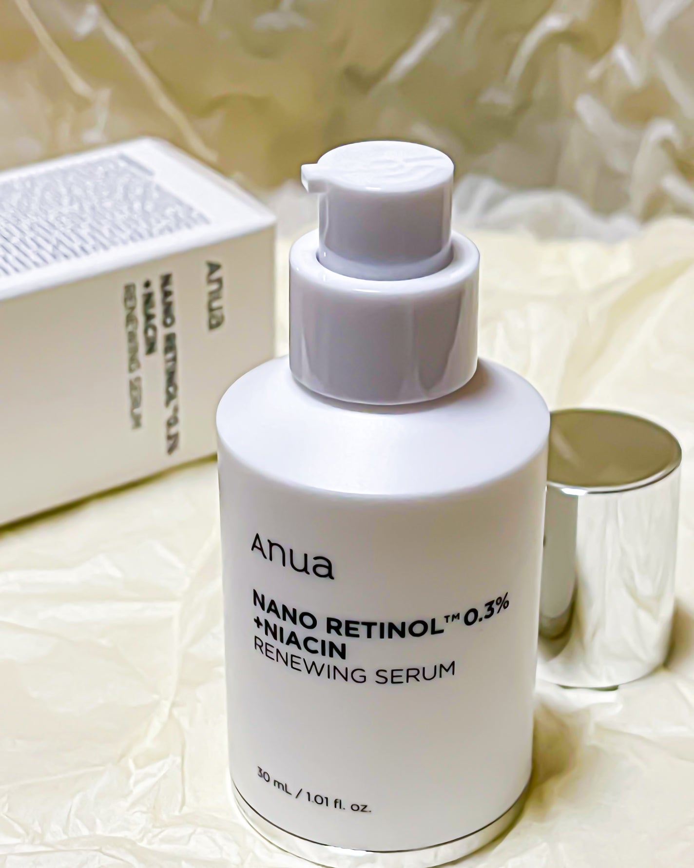 レチノール0.3 ナイアシンリニューイングセラム/Anua/美容液を使ったクチコミ(4枚目)