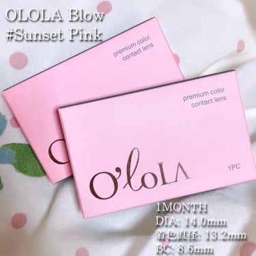 ブロー(Blow) サンセットピンク(Sunset Pink)/OLOLA/カラーコンタクトレンズを使ったクチコミ（2枚目）