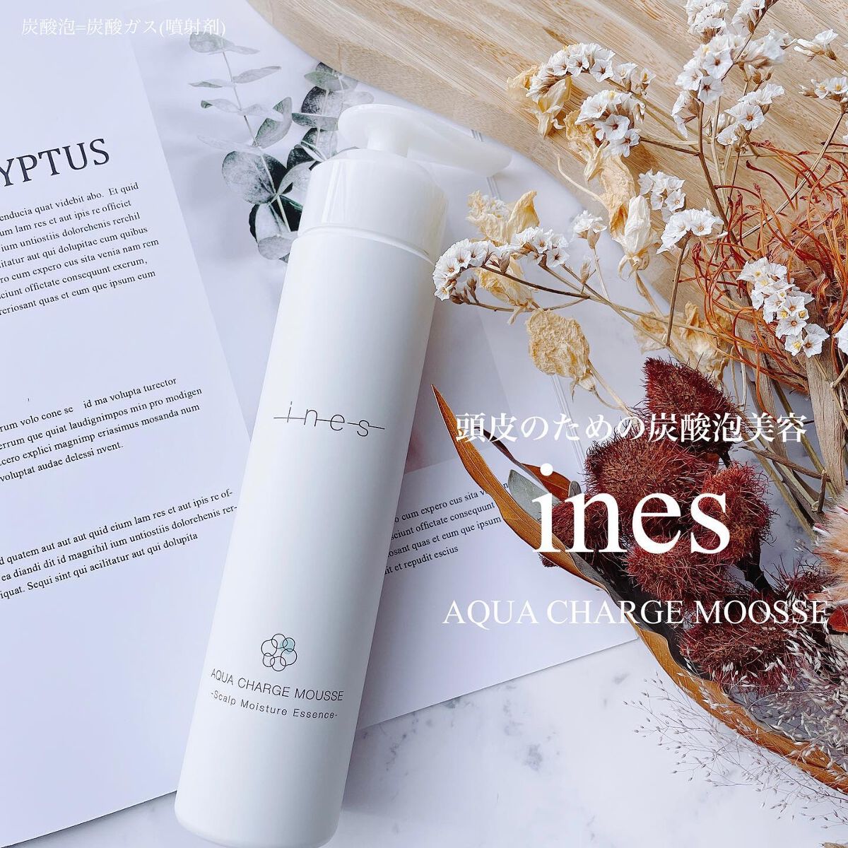 アクア チャージ ムース/ines/頭皮ローションを使ったクチコミ（1枚目）